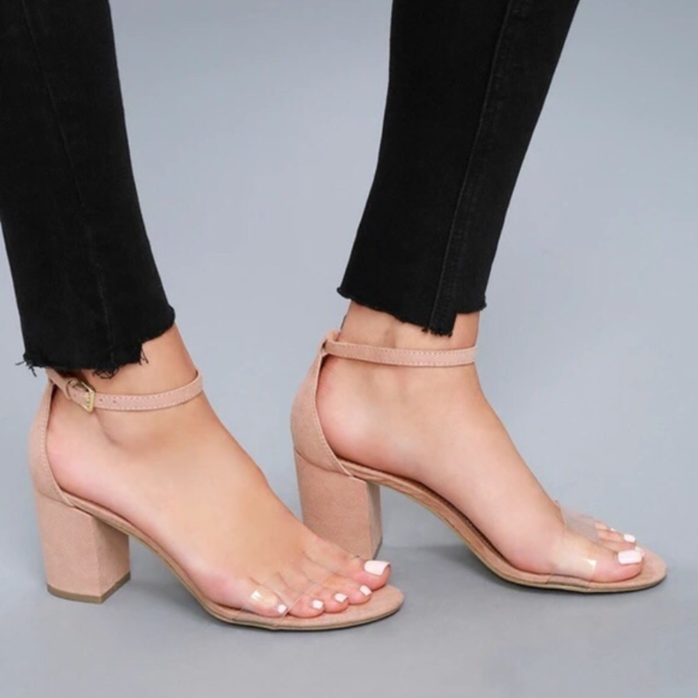 Report Clear Strap Heels / Sandals